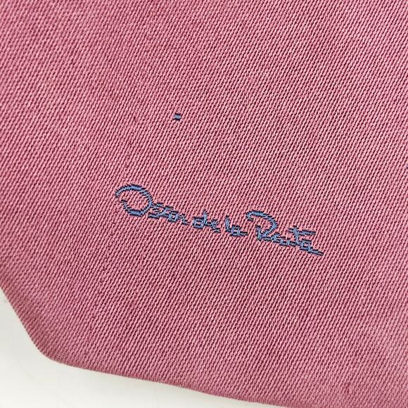 Oscar De La Renta Designer Tie Pink Mauve Navy Polka Dots Necktie 3X54 3743 - Picture 2 of 8